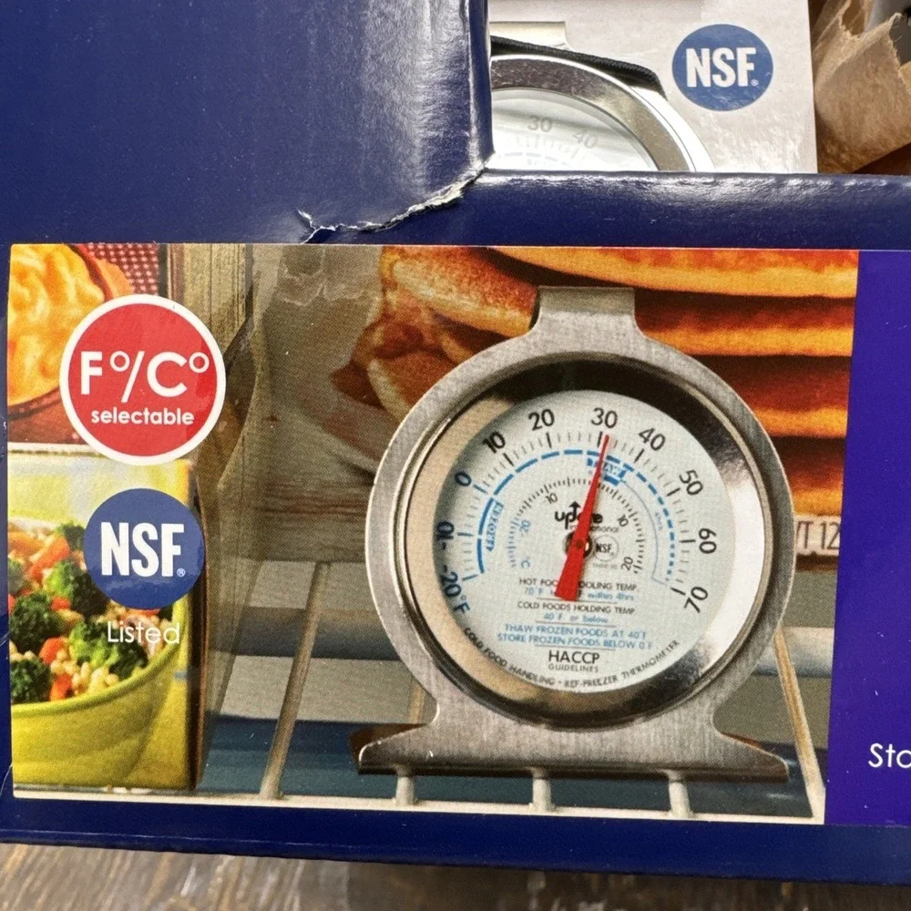 2 pack refrigerator freezer thermometer, 24 Per Box, Sell As Box, F/C Reading